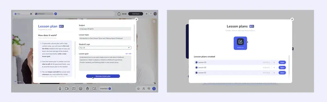 Modal Plan de clase