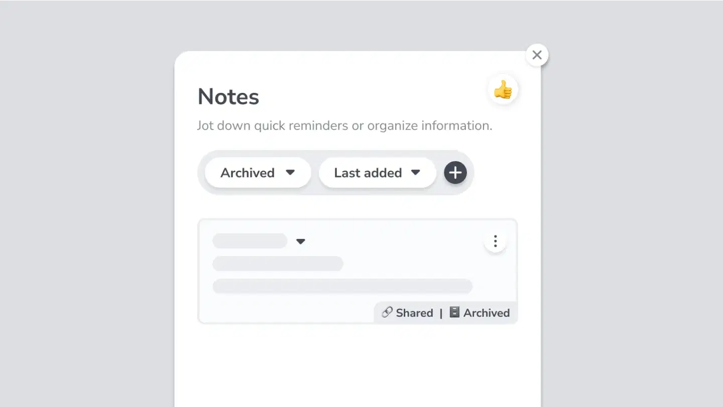 Archive Notes Filter