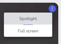 Spotlight menu